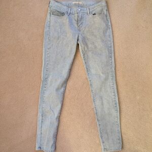 Levi's Light Gra Stripedy Women's Skinny Jeans